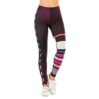 Printed yoga pants outdoor sports leggings - JWHL FASHION