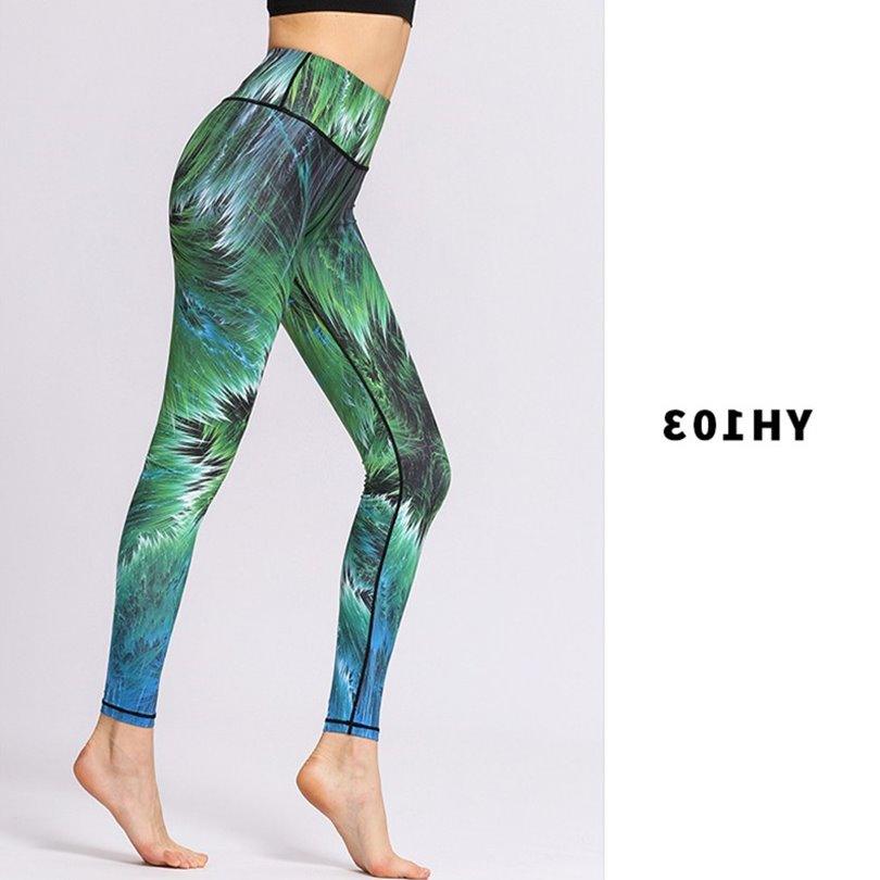 Tie-dye printed yoga pants - JWHL FASHION