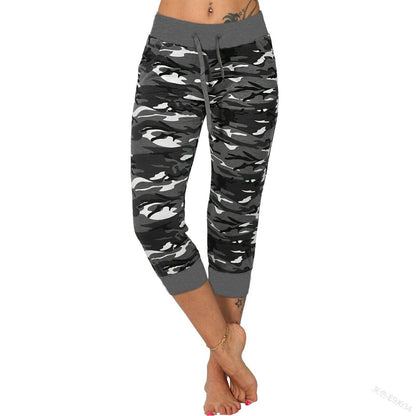 Yoga Camouflage 7 - Minute - Cut Ankle Pants - JWHL FASHION