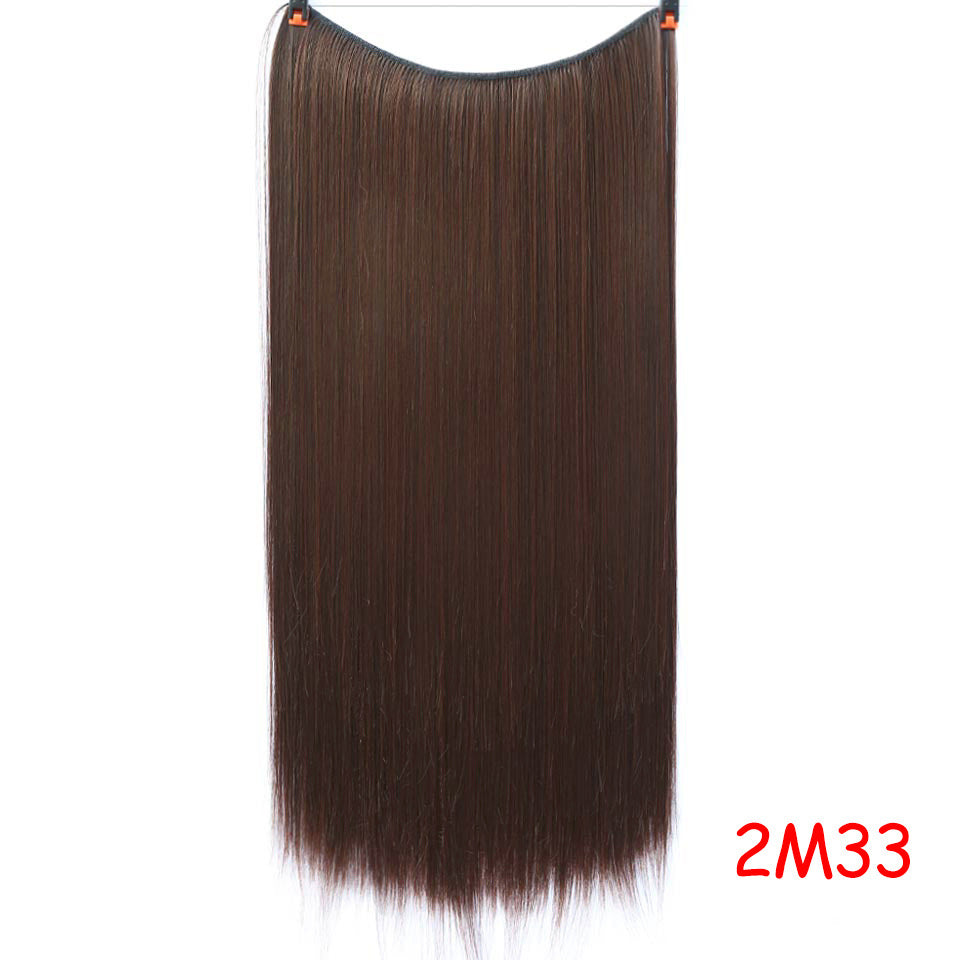 Straight And Curly Hair High-Temperature Silk Fish Line Hair Extension Piece - JWHL FASHION