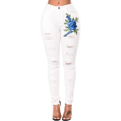 Ripped Jeans For Women 2021 Women Jeans Pencil Pants Denim Jeans - JWHL FASHION