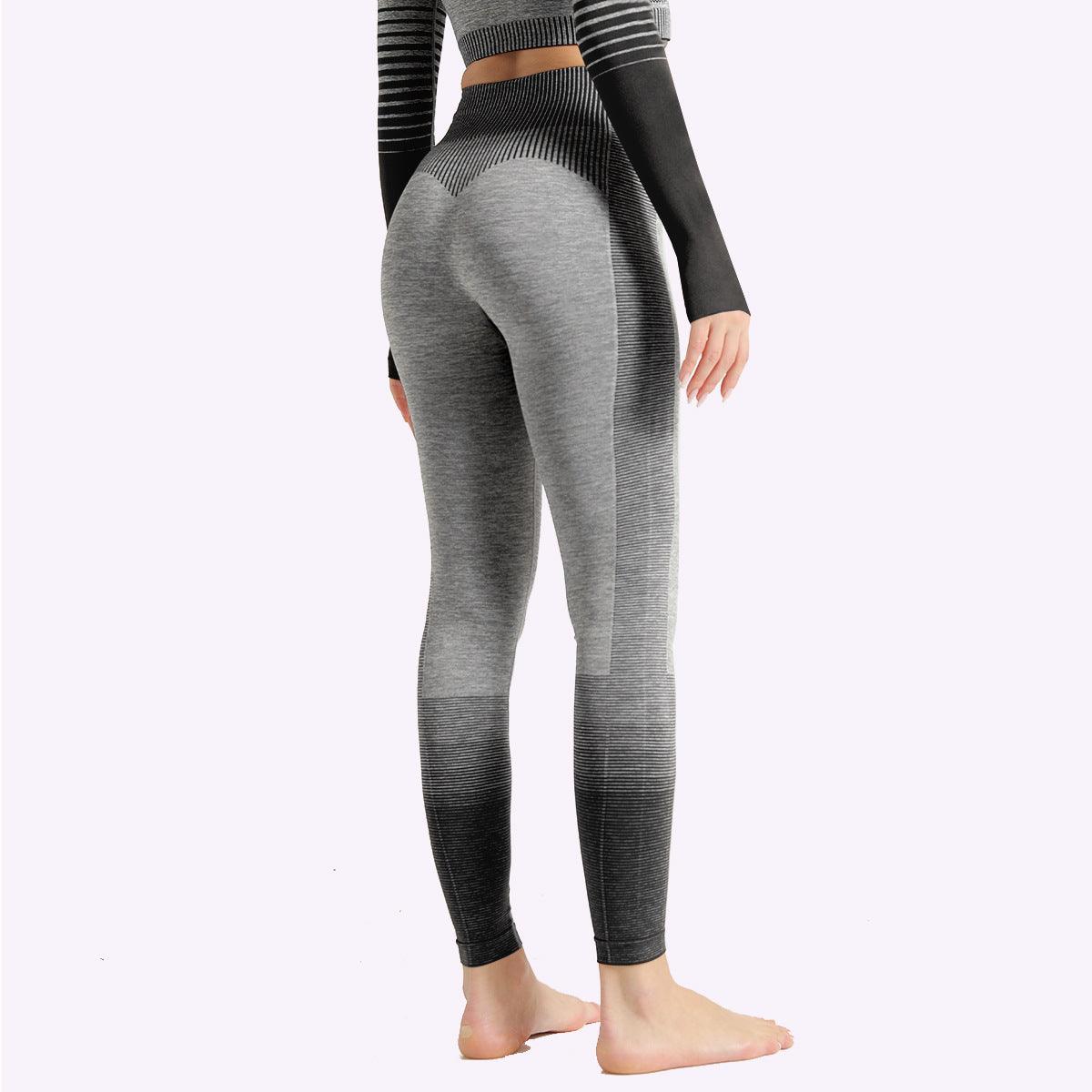 High Waist Leggings Knitted Workout Running Yoga Pants - JWHL FASHION