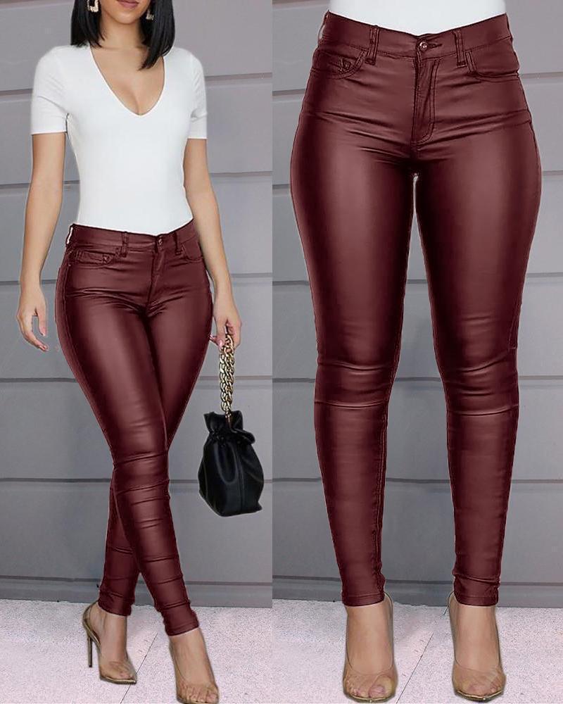 Pure Color Casual Sexy Feet Pants Women Trousers - JWHL FASHION