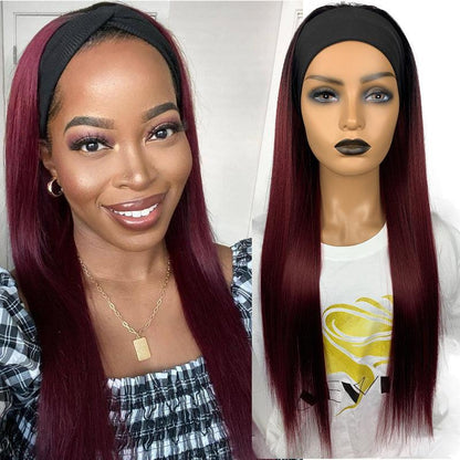 Headscarf Straight Hair Chemical Fiber Wig - JWHL FASHION