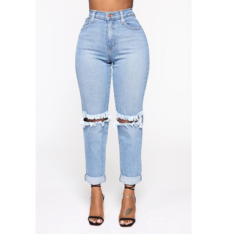 Women's Jeans Are Thin and Have No Elasticity - JWHL FASHION