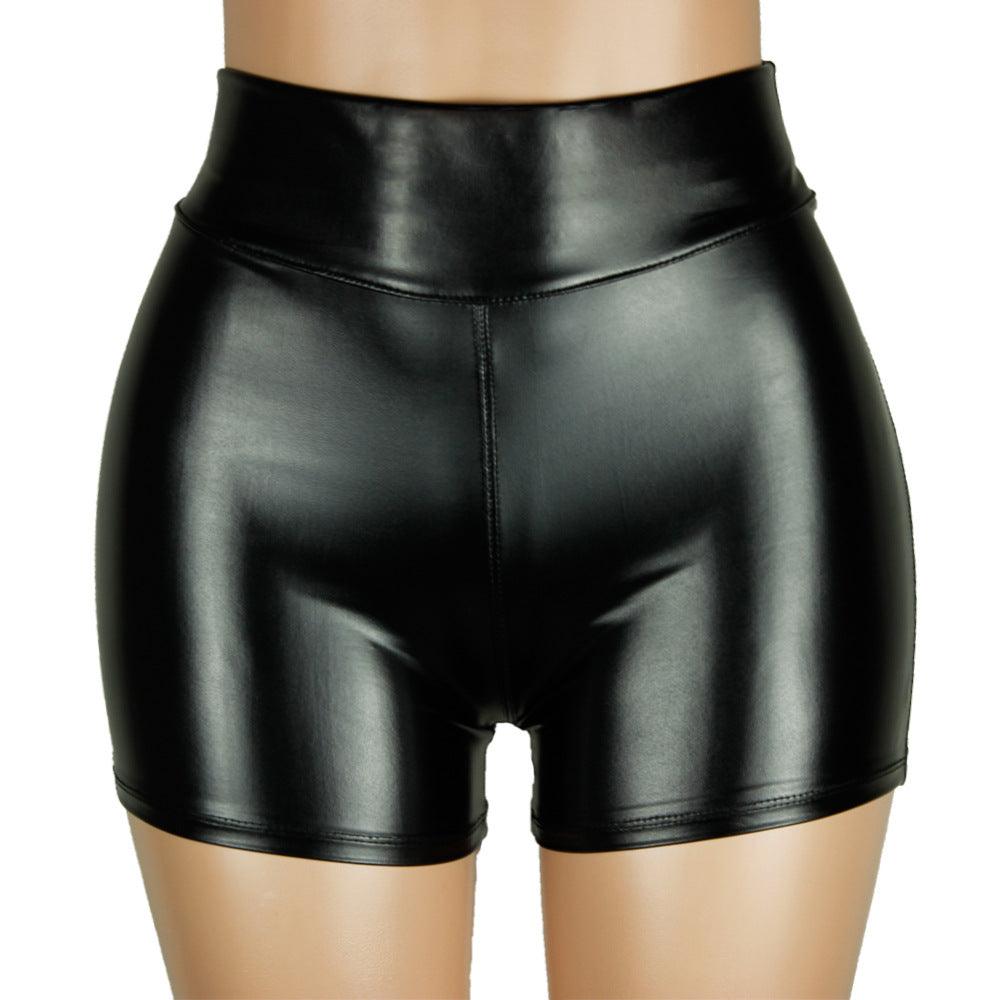 Women's Pu Leather Pants Sexy Hot Pants Shorts - JWHL FASHION