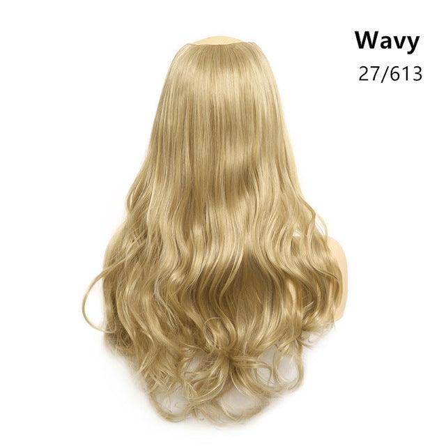 Wavy U Part Wig Clip-in Hair Extension Invisible pieces - JWHL FASHION