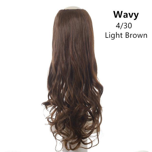 Wavy U Part Wig Clip-in Hair Extension Invisible pieces - JWHL FASHION