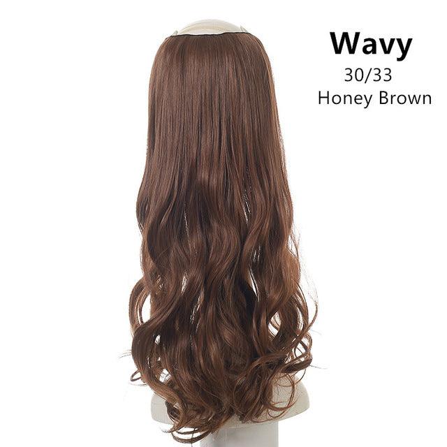 Wavy U Part Wig Clip-in Hair Extension Invisible pieces - JWHL FASHION