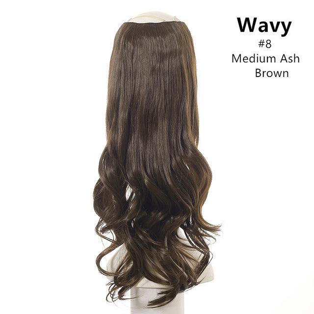 Wavy U Part Wig Clip-in Hair Extension Invisible pieces - JWHL FASHION