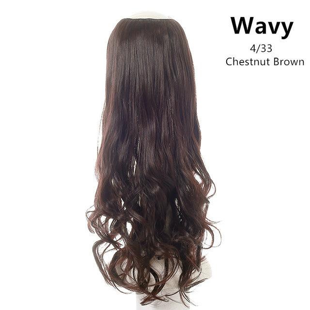 Wavy U Part Wig Clip-in Hair Extension Invisible pieces - JWHL FASHION