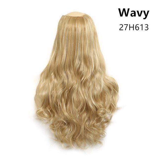 Wavy U Part Wig Clip-in Hair Extension Invisible pieces - JWHL FASHION