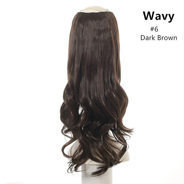 Wavy U Part Wig Clip-in Hair Extension Invisible pieces - JWHL FASHION