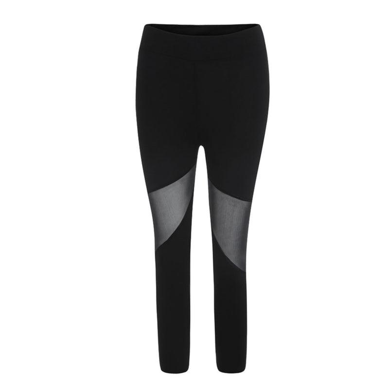 Women Leggings Gothic Insert Mesh Design Trousers Pants Big - JWHL FASHION