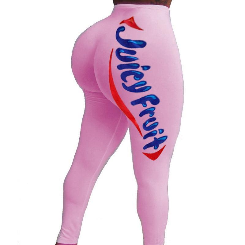 European And American Women's Tight-fitting Printed Leggings Trousers Yoga Pants - JWHL FASHION