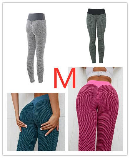 Plaid Leggings Fitness Yoga Pants - JWHL FASHION