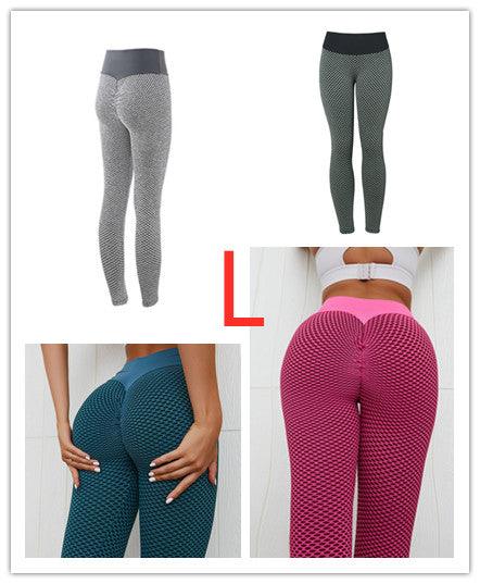 Plaid Leggings Fitness Yoga Pants - JWHL FASHION