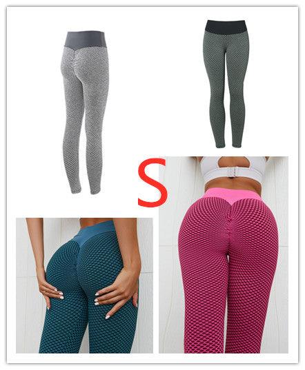 Plaid Leggings Fitness Yoga Pants - JWHL FASHION