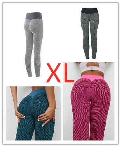 Plaid Leggings Fitness Yoga Pants - JWHL FASHION