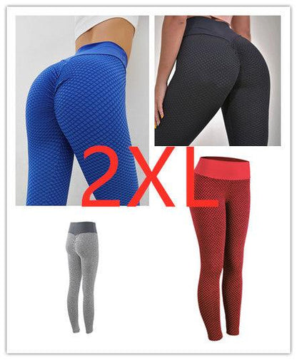 Plaid Leggings Fitness Yoga Pants - JWHL FASHION