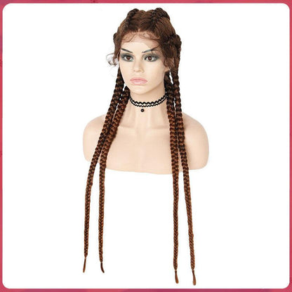 Front Lace Four-Strand Braids Wig - JWHL FASHION