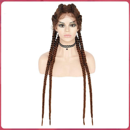 Front Lace Four-Strand Braids Wig - JWHL FASHION