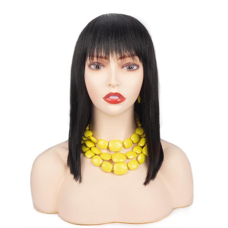 Human Hair Wavy Wig - JWHL FASHION