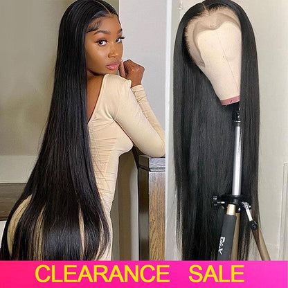 Front Lace Mid-Length Straight Human Hair Imitation Synthetic Wig - JWHL FASHION