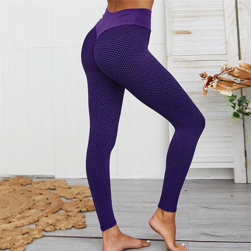 Plaid Leggings Fitness Yoga Pants - JWHL FASHION