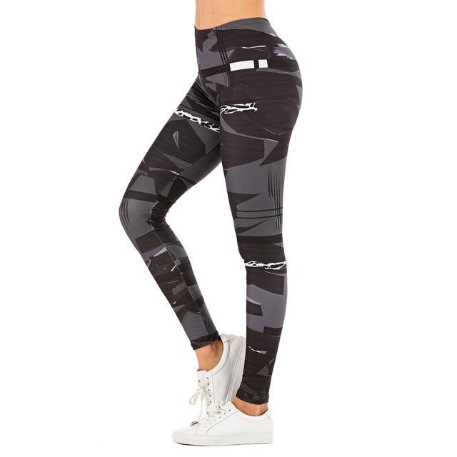 Brand Sexy Women Legging Leaf Printing Fitness Leggins Yoga - JWHL FASHION