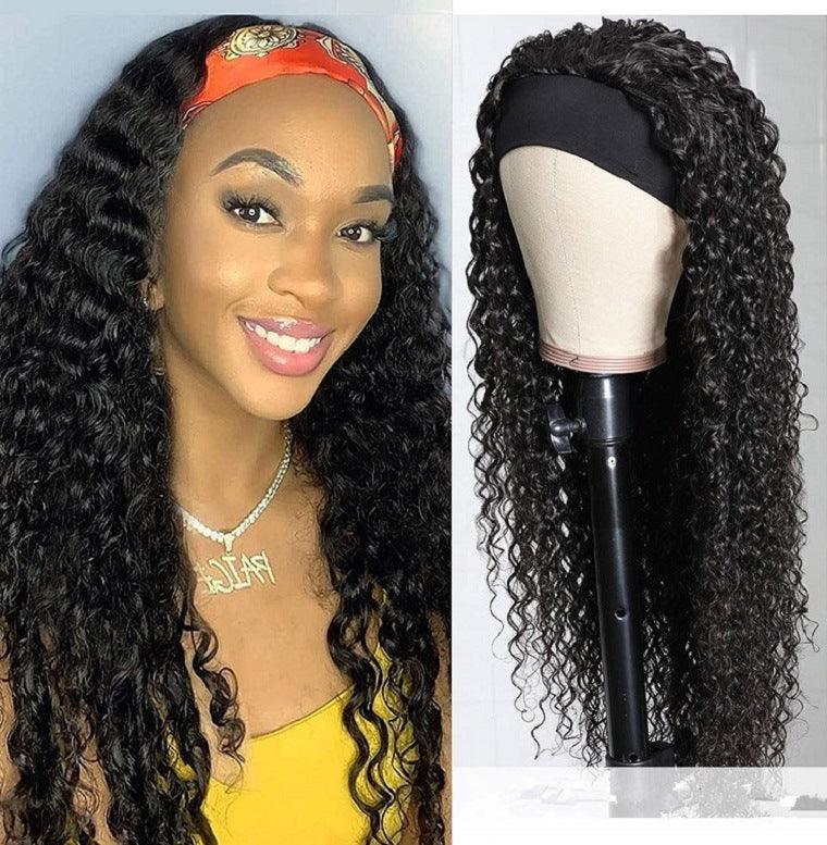 Small Curly Black Fluffy Chemical Fiber Hair Wig - JWHL FASHION