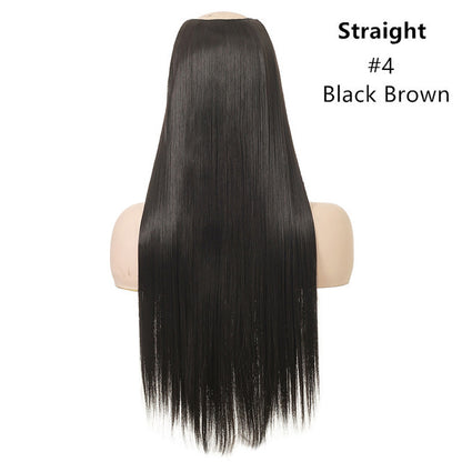 Natural Long Straight Hair Chemical Fiber Wig - JWHL FASHION