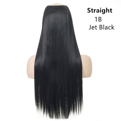 Natural Long Straight Hair Chemical Fiber Wig - JWHL FASHION