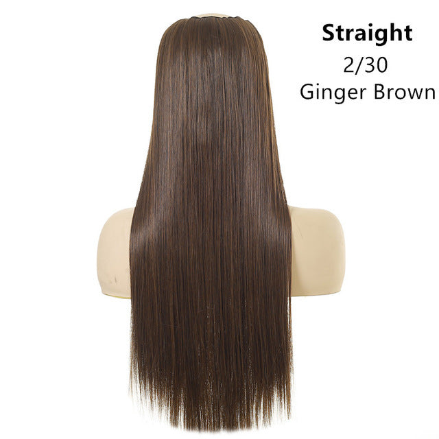 Natural Long Straight Hair Chemical Fiber Wig - JWHL FASHION