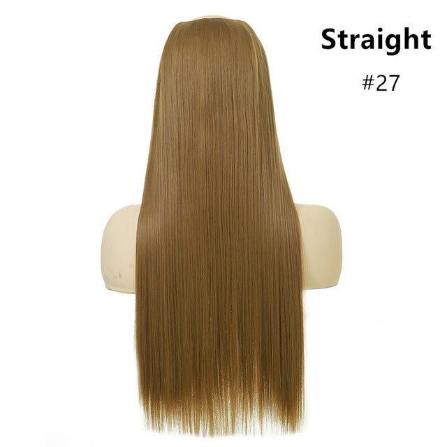 Natural Long Straight Hair Chemical Fiber Wig - JWHL FASHION