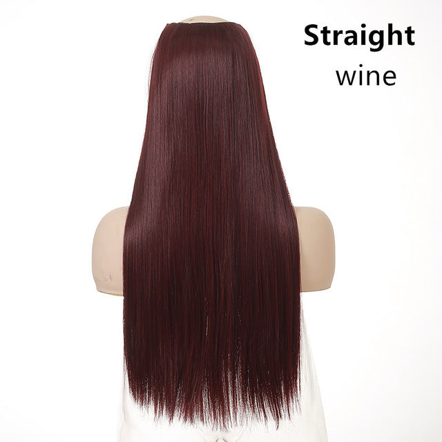 Natural Long Straight Hair Chemical Fiber Wig - JWHL FASHION