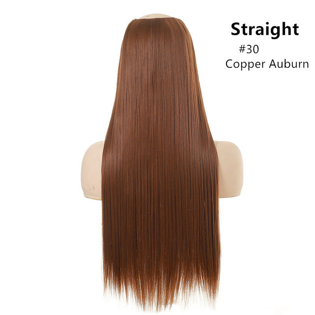 Natural Long Straight Hair Chemical Fiber Wig - JWHL FASHION