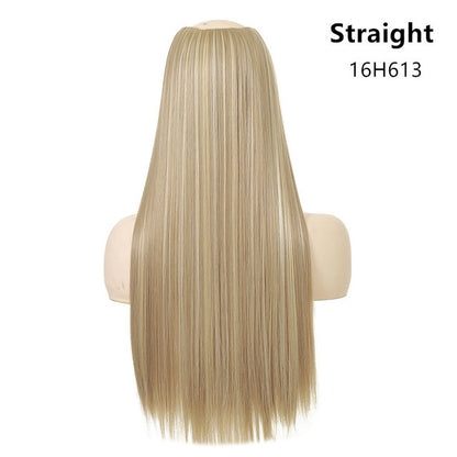 Natural Long Straight Hair Chemical Fiber Wig - JWHL FASHION