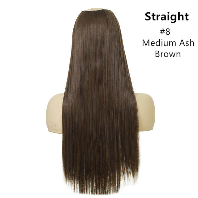 Natural Long Straight Hair Chemical Fiber Wig - JWHL FASHION