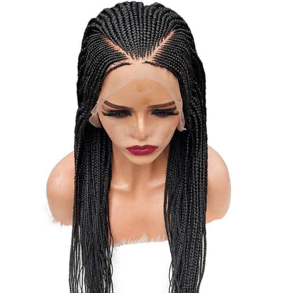 Synthetic Front Lace 13X6 Braided Wig - JWHL FASHION