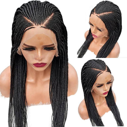 Synthetic Front Lace 13X6 Braided Wig - JWHL FASHION