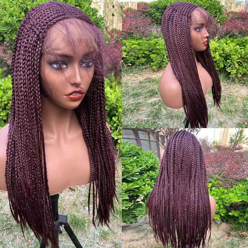 Synthetic Front Lace 13X6 Braided Wig - JWHL FASHION