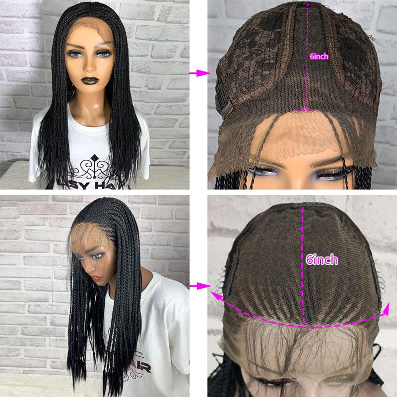 Synthetic Front Lace 13X6 Braided Wig - JWHL FASHION