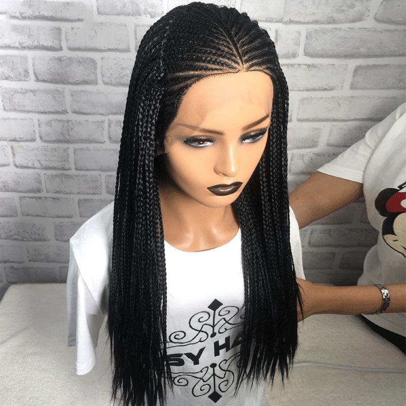 Synthetic Front Lace 13X6 Braided Wig - JWHL FASHION