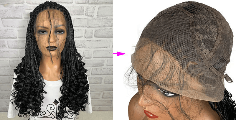 Synthetic Front Lace 13X6 Braided Wig - JWHL FASHION