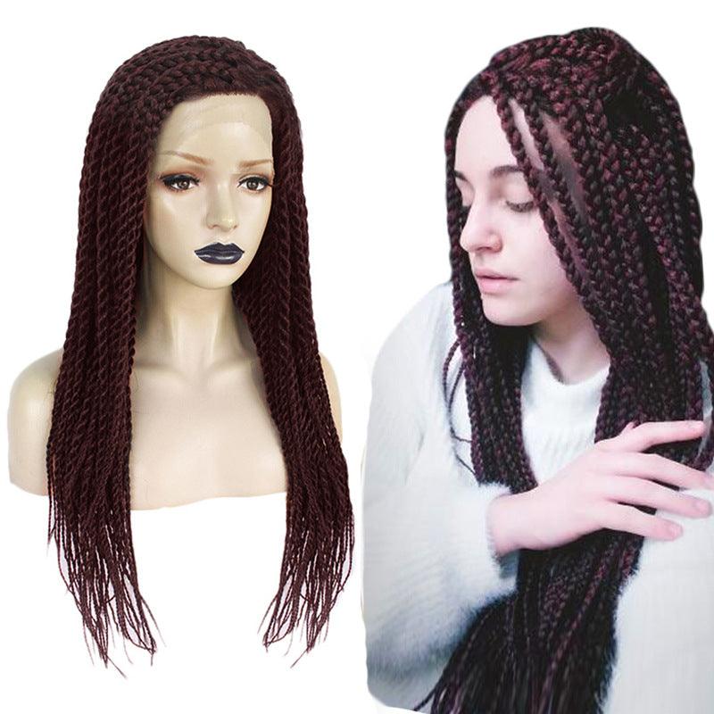 Front Lace Chemical Fiber, African Rock Braided Wig - JWHL FASHION