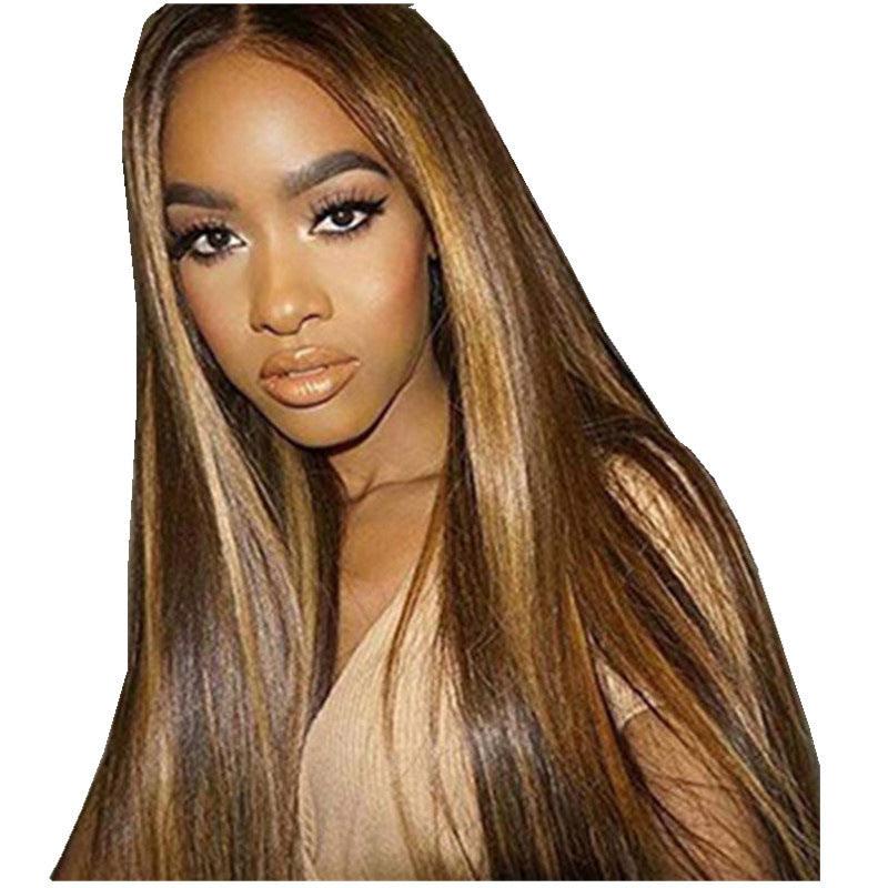 Fashion Mid-length Straight Hair Chemical Fiber Wig - JWHL FASHION