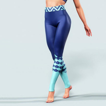 Digital printed sports cropped pants - JWHL FASHION