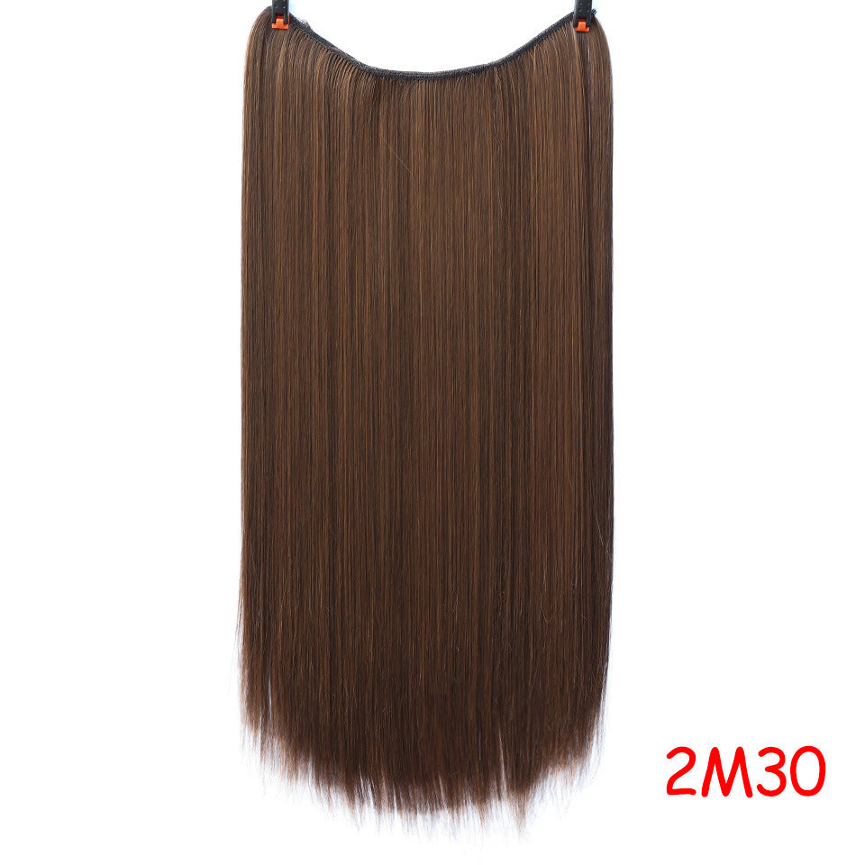 Straight And Curly Hair High-Temperature Silk Fish Line Hair Extension Piece - JWHL FASHION