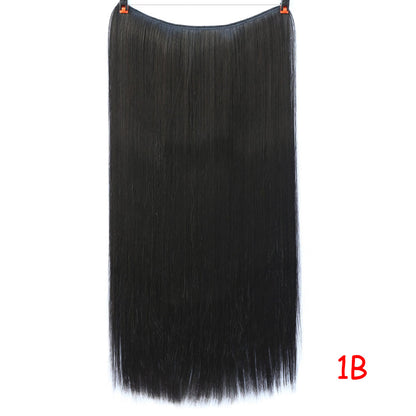 Straight And Curly Hair High-Temperature Silk Fish Line Hair Extension Piece - JWHL FASHION